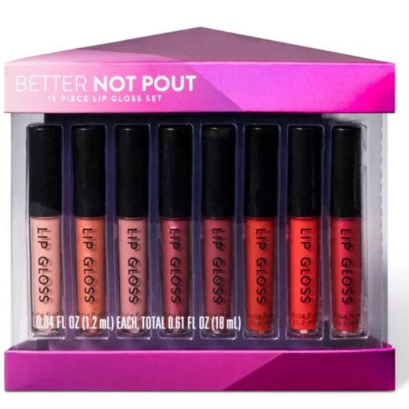 Target Other - New Better Not Pout 15 Piece Lip Gloss Set